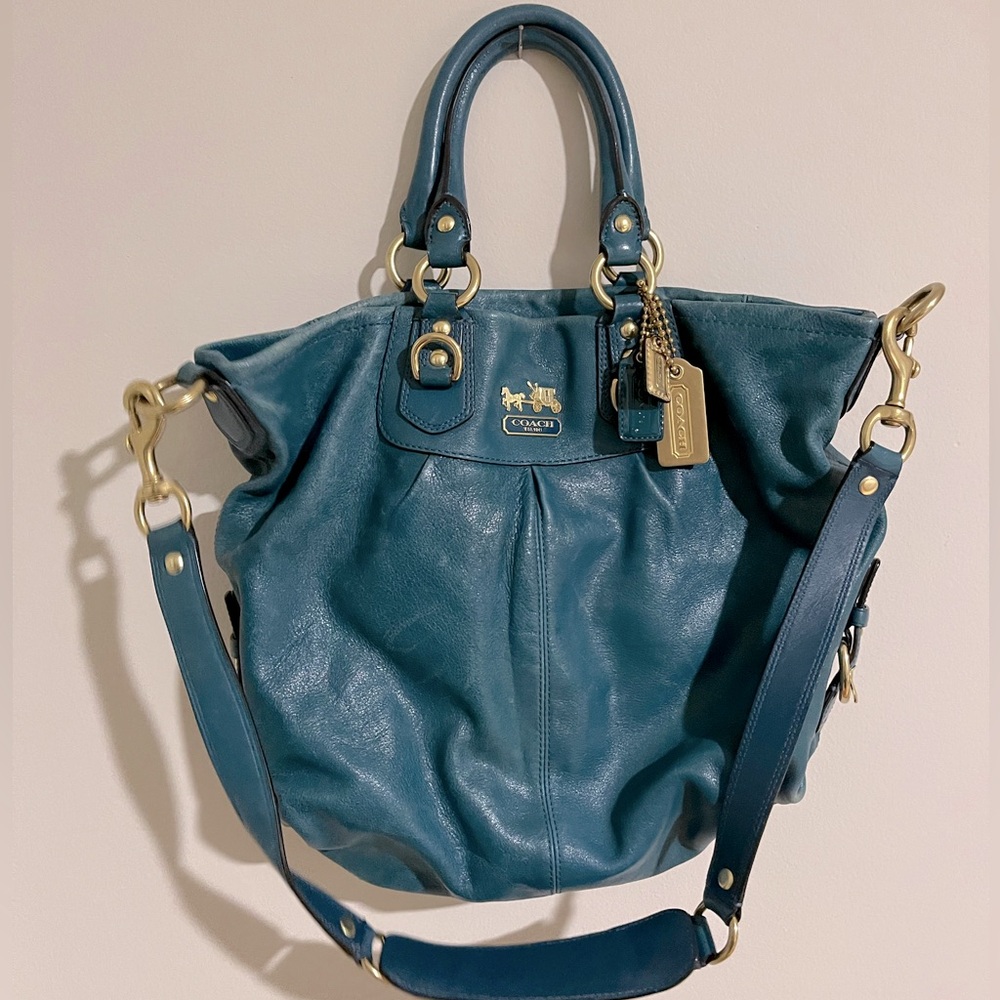 Teal Coach Purse